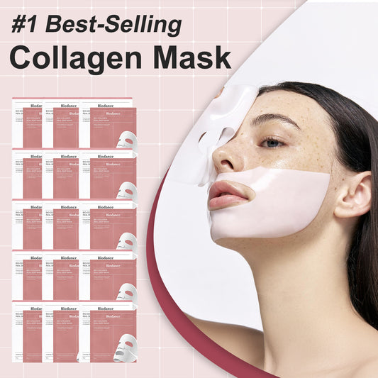 Deep Collagen Overnight Mask The Real Collagen Facial Sheet Masks With Low Molecular Weight Collagen For Elasticity Firming