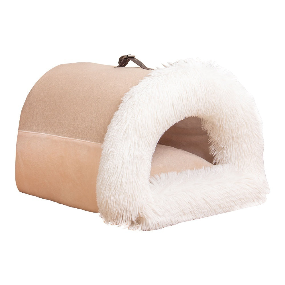 New Splice Portable Pet Long Fur Cat Nest